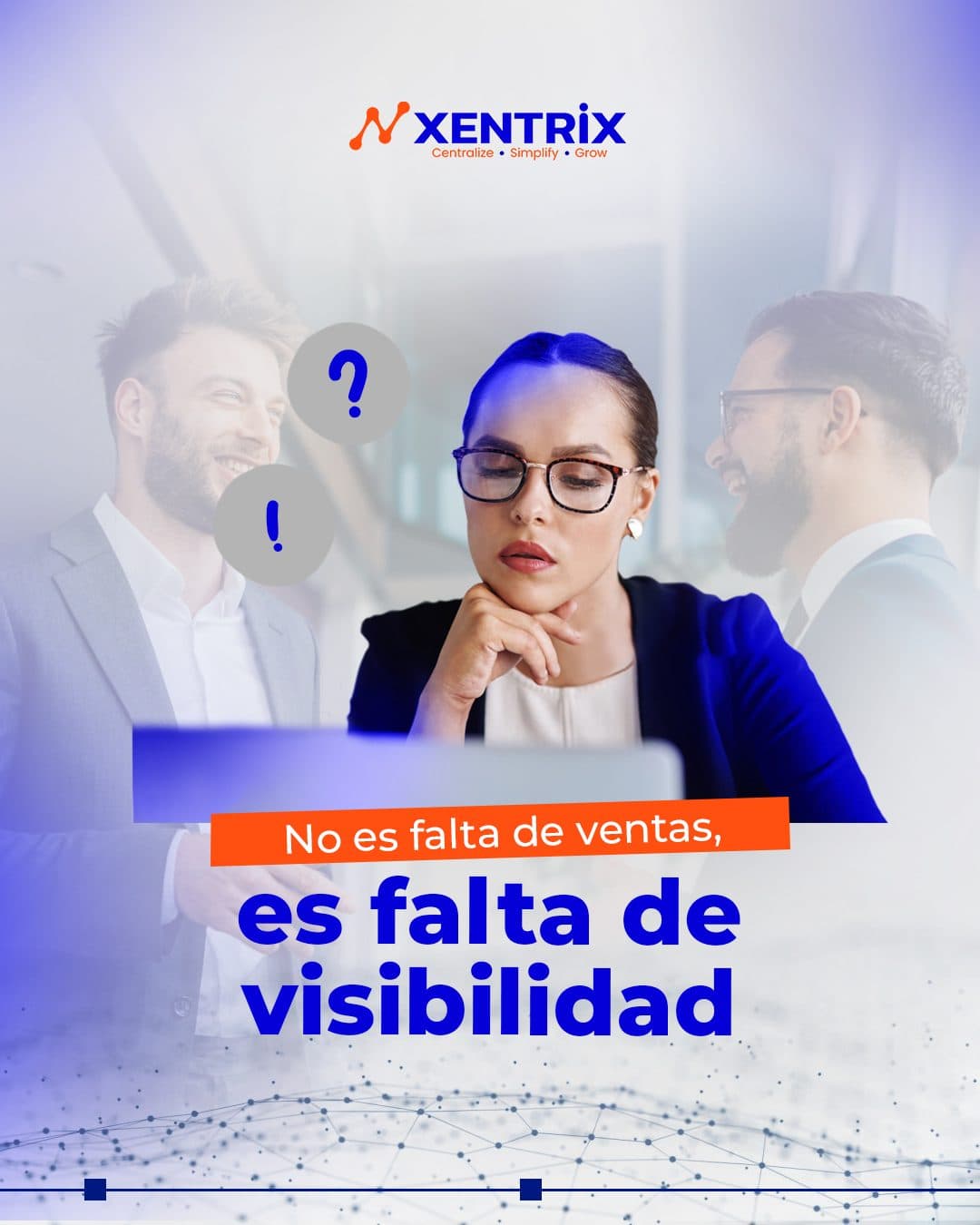 CRM de Xentrix con visibilidad del pipeline comercial conectado al ERP